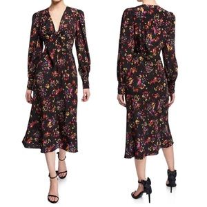 Veronica Beard Amber Silk Floral Dress 8